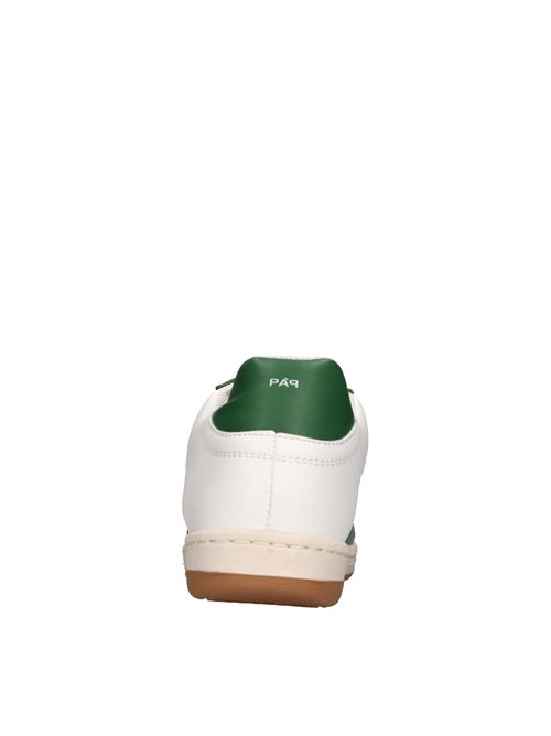 Sneakers in pelle ed ecopelle PAP | PAPU002 035BIANCO-VERDE